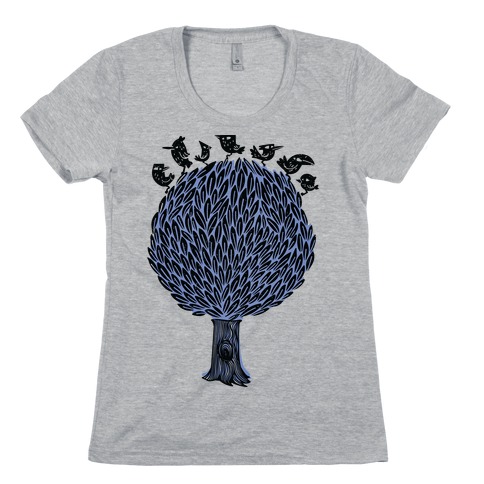Birds on a Tree Womens T-Shirt