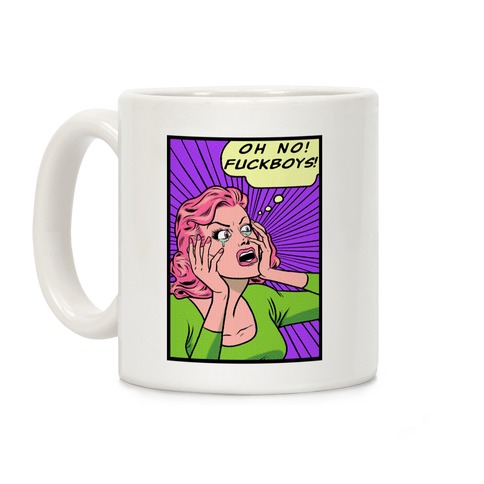 Retro Comic Girl (Oh No! F***boys!) Coffee Mug