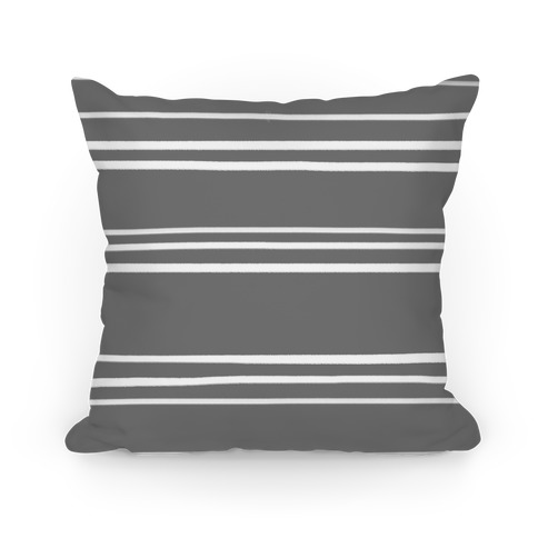 Gray Stripe Pattern Pillow