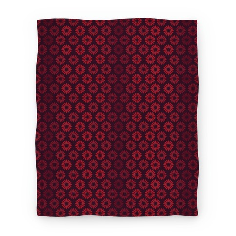 Vintage Flower Pattern Blanket (Red) Blanket
