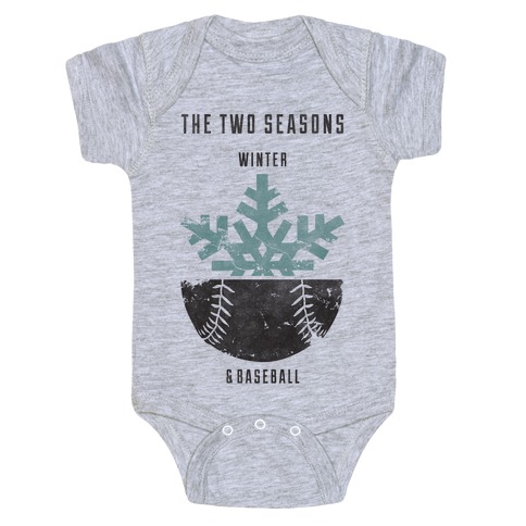 Winter and Baseball Baby One-Piece