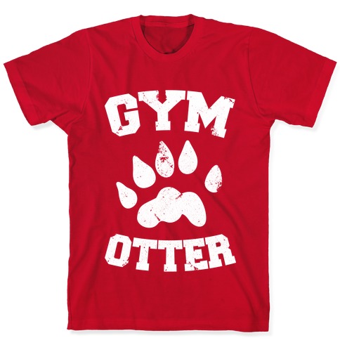 Otter Weight Lifting Gift Gym Fitness Men' Men's T-Shirt