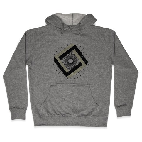 3D Geometric Square Hooded Sweatshirt