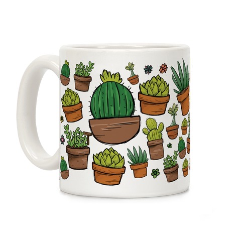 Succulent Pattern Coffee Mug