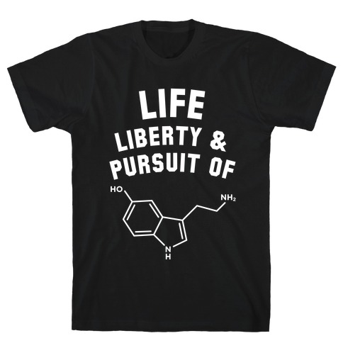 life liberty and the pursuit of happiness t shirt