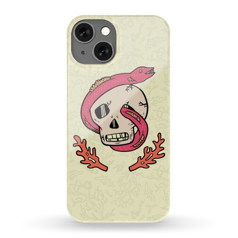 Skull and Coral Crossbones Phone Case