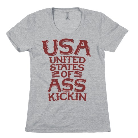 United States of Ass Kickin Womens T-Shirt