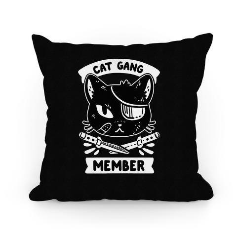 Cat Gang Member Pillow