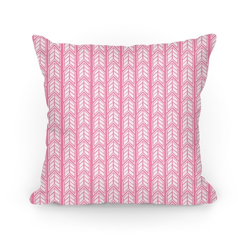 Pink Chevron Pattern Pillow