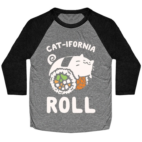 California Cat Roll Baseball Tee