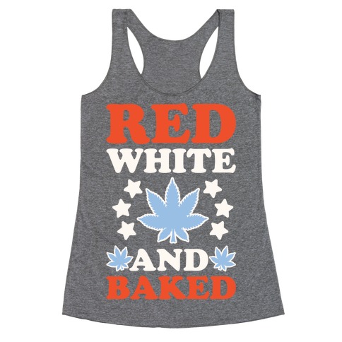 Red White and Baked Racerback Tank Top