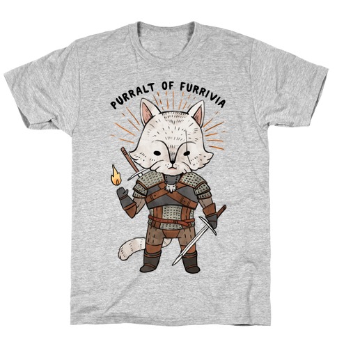 The Whisker Purralt Of Furrivia Cat Parody T-Shirt