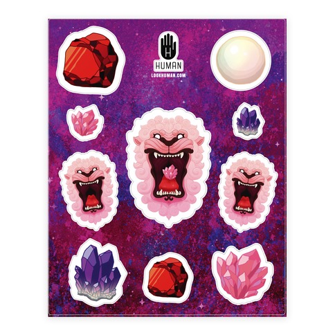 Gem Guardian Stickers and Decal Sheet