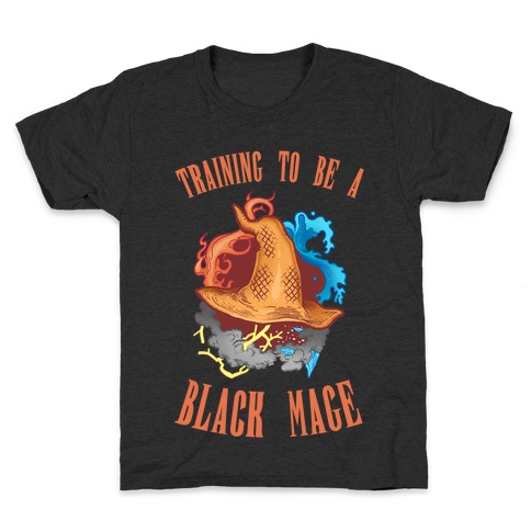 Training To Be A Black Mage Kids T-Shirt