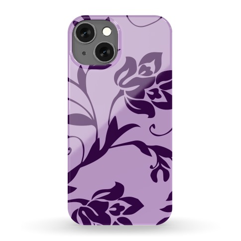 Purple Floral Pattern Phone Case
