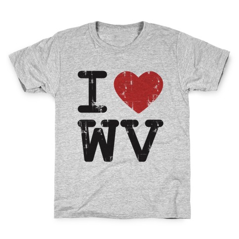 I Love West Virginia Kids T-Shirt