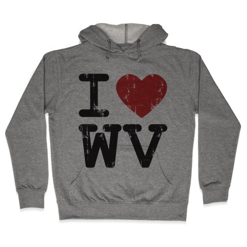 I Love West Virginia Hooded Sweatshirt
