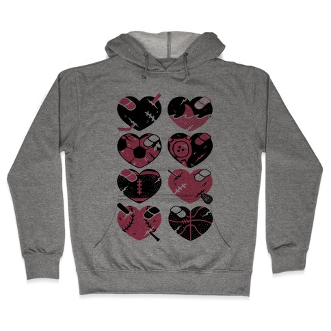 Sport Hearts Hooded Sweatshirt