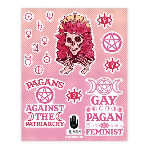 Pagan Feminist  Stickers and Decal Sheet