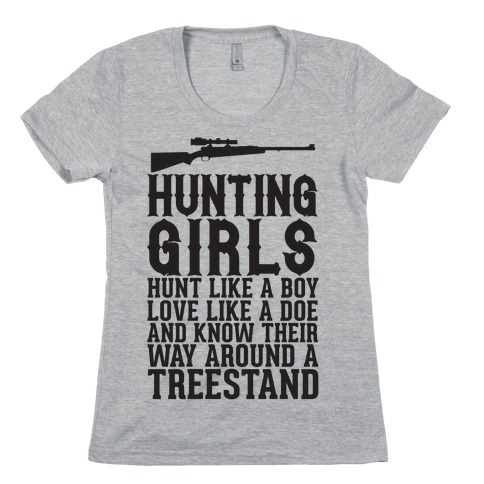 Hunting Girls Womens T-Shirt