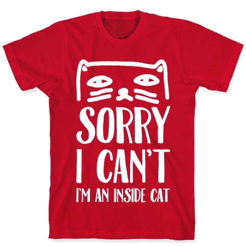 indoor cat t shirt