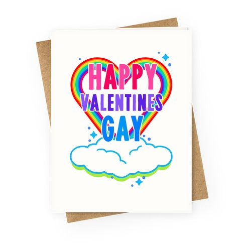 Happy Valentines Gay Greeting Card