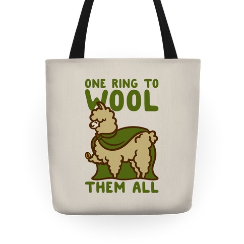 One Ring To Wool Them All Parody Tote
