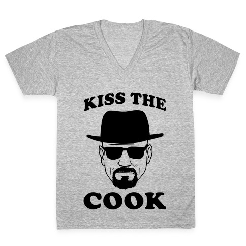 Kiss the Cook V-Neck Tee Shirt