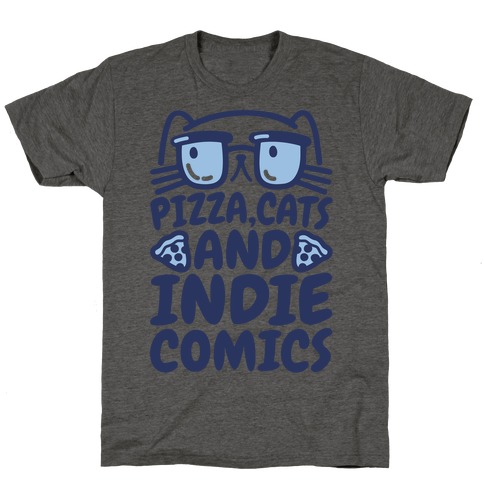 Pizza, Cats and Indie Comics T-Shirt