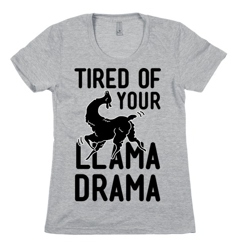 Llama Drama Womens T-Shirt