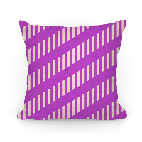 Purple Diagonal and Vertical Pillow