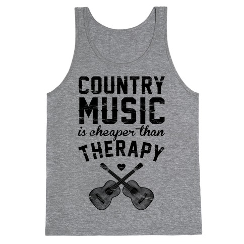 Country Music Therapy Tank Top