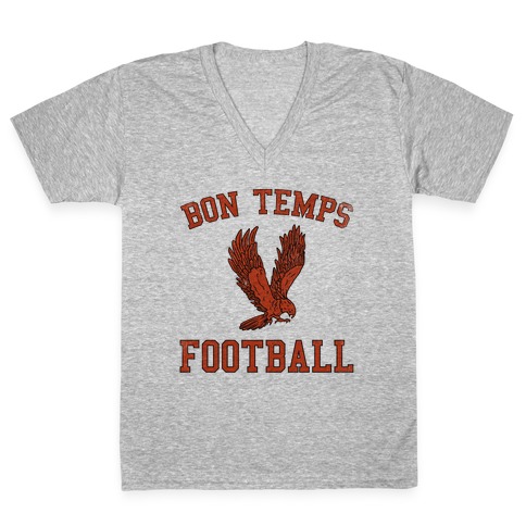 Bon Temps Football V-Neck Tee Shirt