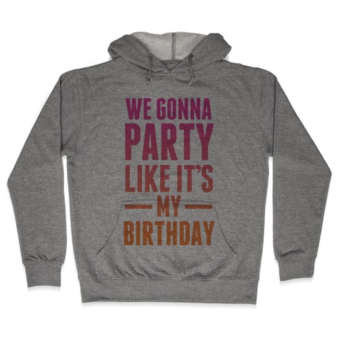 We Gonna Party Like It's My Birthday Hooded Sweatshirt