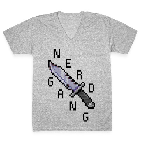 Nerd Gang V-Neck Tee Shirt