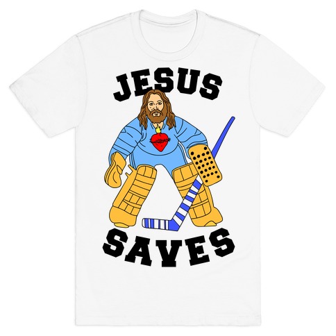 jesus saves shirt hockey