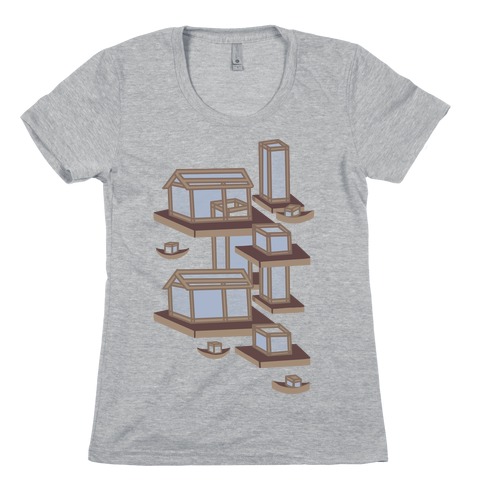 Floating Lantern City Womens T-Shirt