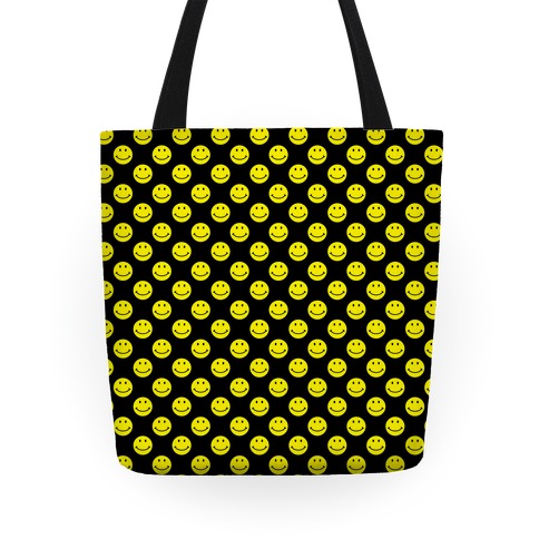 Smiley Face Pattern Tote