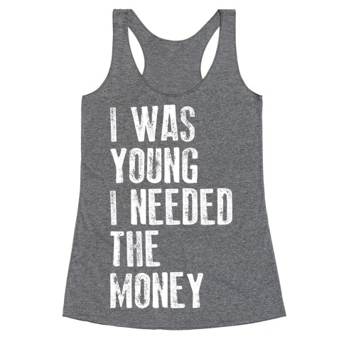 I Was Young (V-Neck) Racerback Tank Top