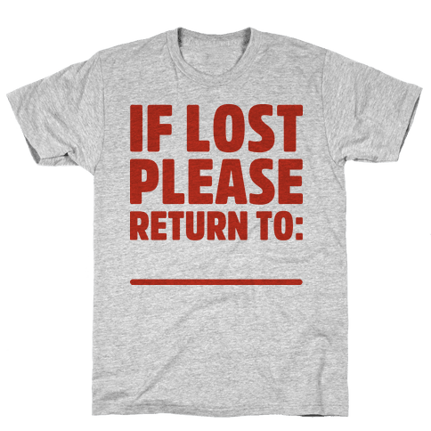 if lost shirt