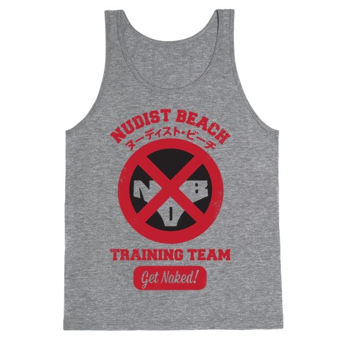 Nudist Beach Training Team Tank Top