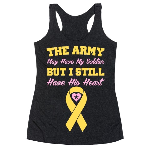 I Have My Soldier's Heart Racerback Tank Top