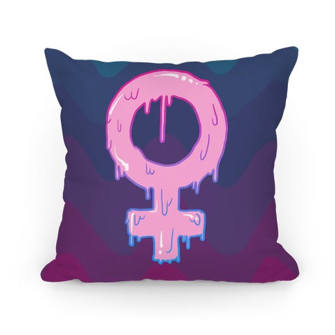 Pink Slime Feminism Pillow