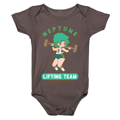 Neptune Lifting Team Parody Baby One-Piece