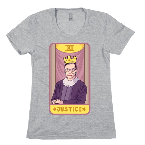 Ruth Bader Ginsburg Justice Tarot Womens T-Shirt