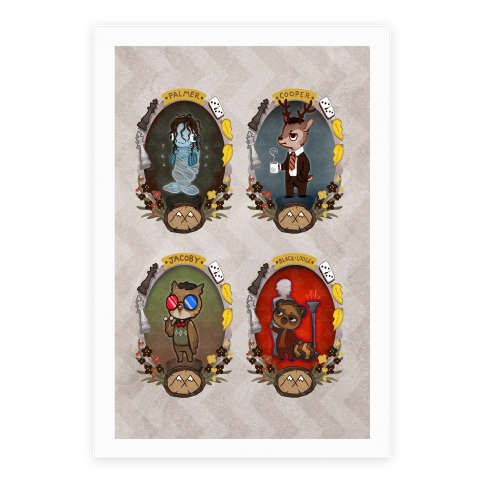 Twin Peaks Characters Canvas Print Poster