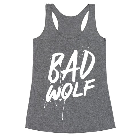 Doctor Who Bad Wolf Racerback Tank Top