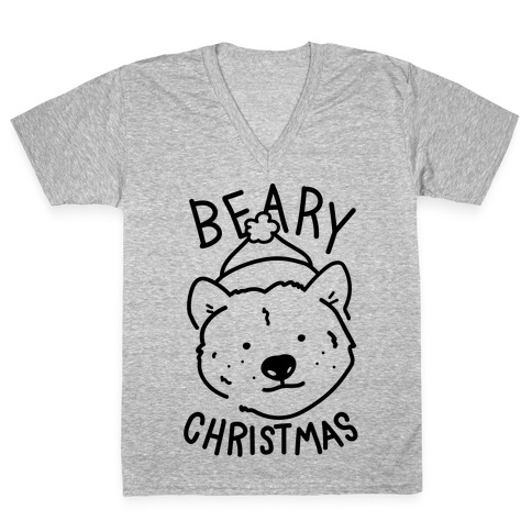 Beary Christmas V-Neck Tee Shirt