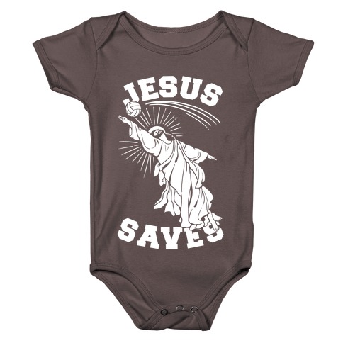 Jesus Saves (Volleyball) Baby One-Piece
