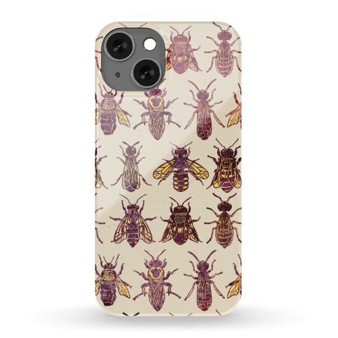 Bee Species Pattern Phone Case